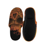 Fire Skull Print Slippers