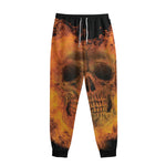Fire Skull Print Sweatpants