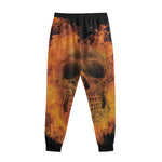 Fire Skull Print Sweatpants