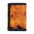 Fire Skull Print Trifold Wallet