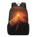 Fire Volcano Print 17 Inch Backpack