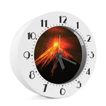 Fire Volcano Print Alarm Clock