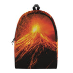 Fire Volcano Print Backpack