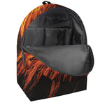 Fire Volcano Print Backpack