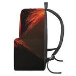 Fire Volcano Print Backpack