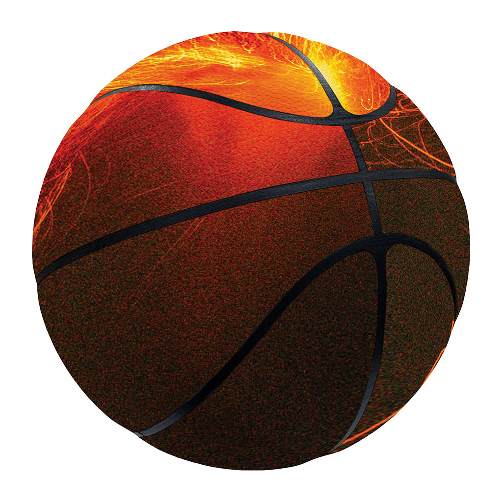 Fire Volcano Print Basketball