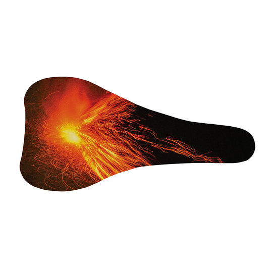 Fire Volcano Print Bicycle Seat Cover