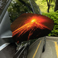 Fire Volcano Print Car Side Mirror Covers
