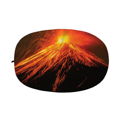 Fire Volcano Print Car Side Mirror Covers
