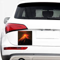 Fire Volcano Print Car Sticker