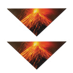 Fire Volcano Print Dog Bandana