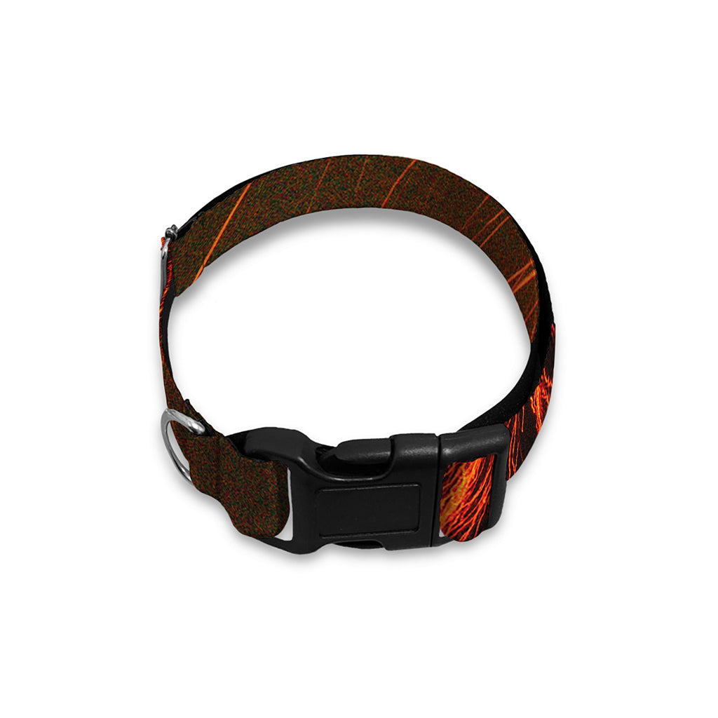 Fire Volcano Print Dog Collar