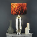 Fire Volcano Print Drum Lamp Shade