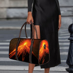 Fire Volcano Print Duffle Bag