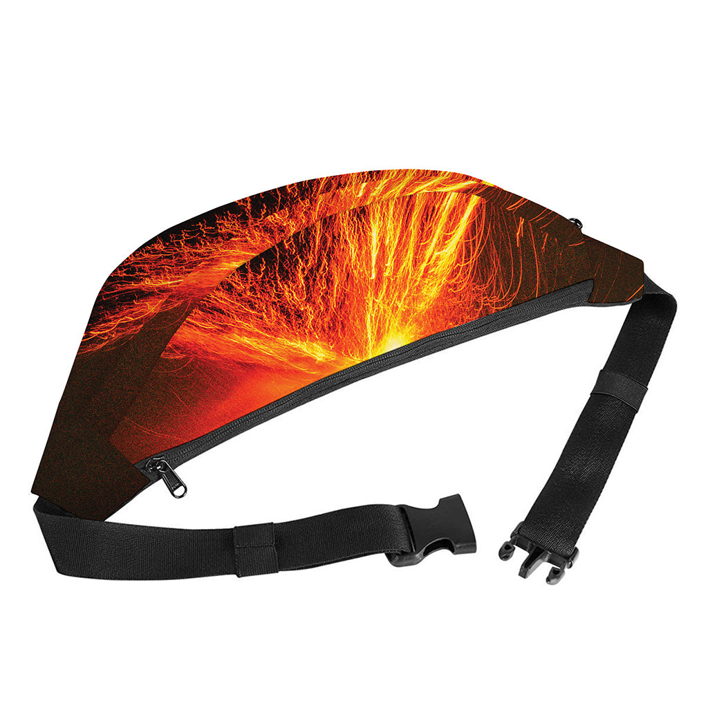 Fire Volcano Print Fanny Pack
