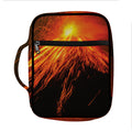 Fire Volcano Print Front Pocket Bible Bag