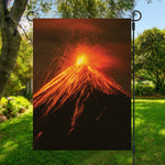 Fire Volcano Print Garden Flag
