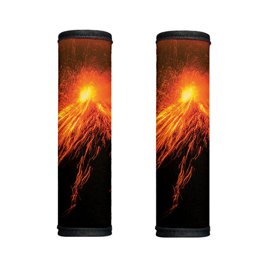 Fire Volcano Print Handle Covers