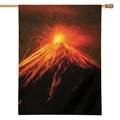 Fire Volcano Print House Flag