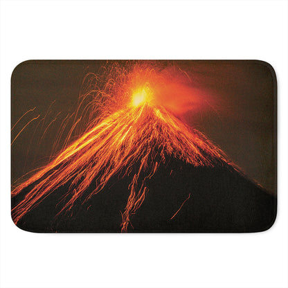 Fire Volcano Print Indoor Door Mat