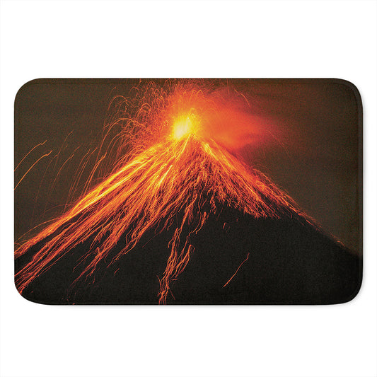 Fire Volcano Print Indoor Door Mat