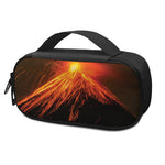 Fire Volcano Print Insulin Cooler Travel Case