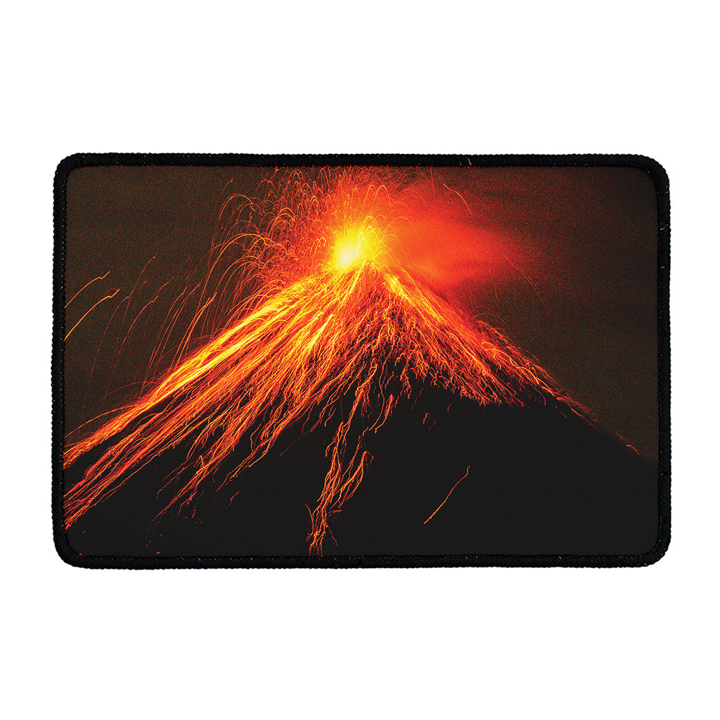 Fire Volcano Print Kitchen Mat