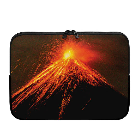 Fire Volcano Print Laptop Sleeve