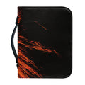 Fire Volcano Print Leather Bible Cover