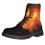 Fire Volcano Print Backpack