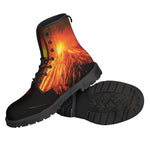 Fire Volcano Print Backpack