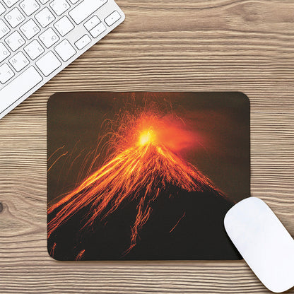 Fire Volcano Print Mouse Pad