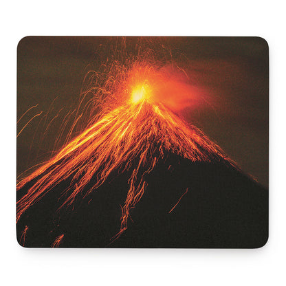 Fire Volcano Print Mouse Pad