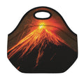 Fire Volcano Print Neoprene Lunch Bag