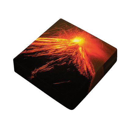 Fire Volcano Print Outdoor Seat Cushion Cover