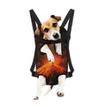 Fire Volcano Print Pet Carrier Backpack