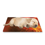 Fire Volcano Print Pet Cooling Mat Cover