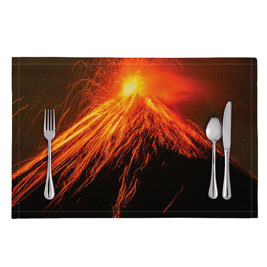 Fire Volcano Print Placemat