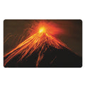 Fire Volcano Print Polyester Doormat