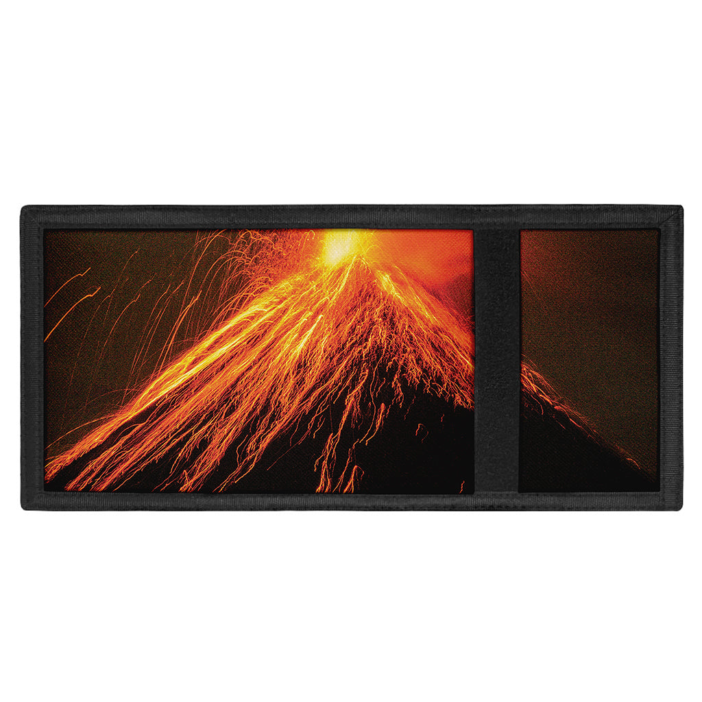 Fire Volcano Print Trifold Wallet