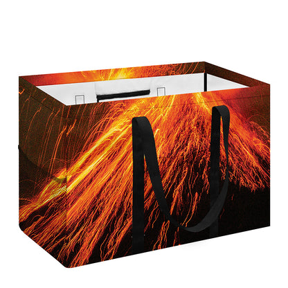 Fire Volcano Print Utility Tote Bag