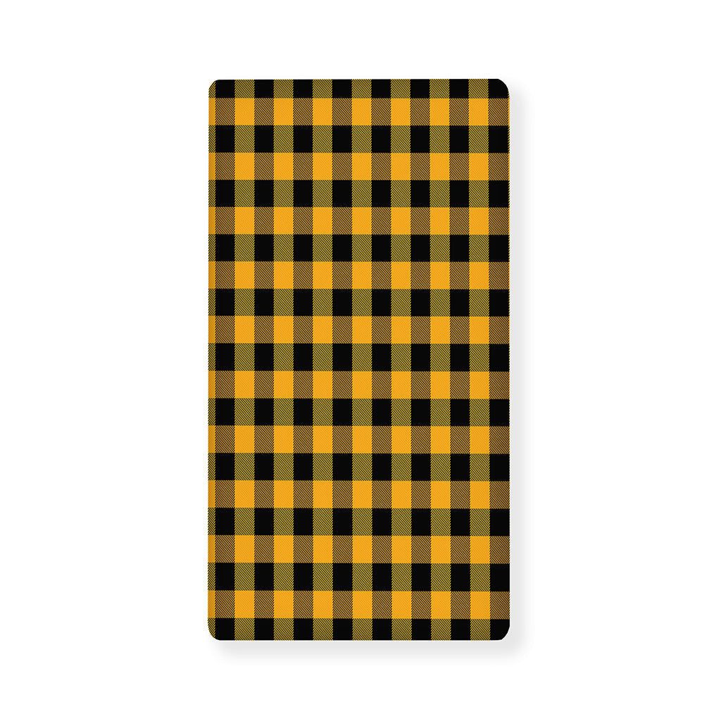 Fire Yellow Buffalo Check Pattern Print Baby Crib Sheet