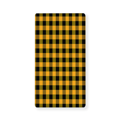 Fire Yellow Buffalo Check Pattern Print Baby Crib Sheet