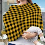Fire Yellow Buffalo Check Pattern Print Baby Seat Cover