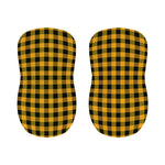 Fire Yellow Buffalo Check Pattern Print Bar Stool Covers