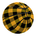 Fire Yellow Buffalo Check Pattern Print Basketball