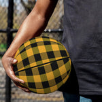 Fire Yellow Buffalo Check Pattern Print Basketball