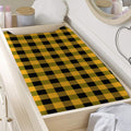 Fire Yellow Buffalo Check Pattern Print Changing Pad Cover