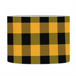 Fire Yellow Buffalo Check Pattern Print Drum Lamp Shade