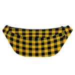 Fire Yellow Buffalo Check Pattern Print Fanny Pack